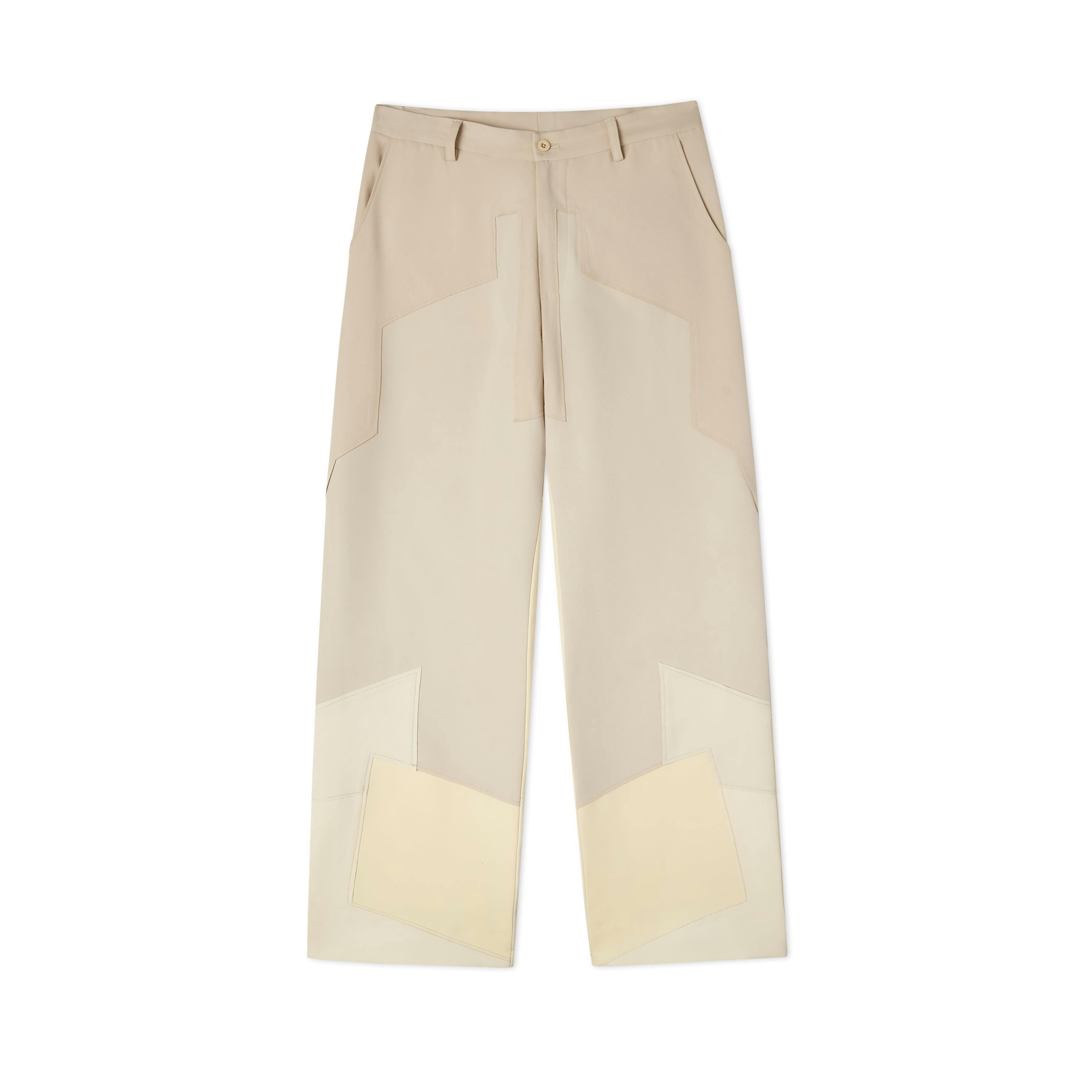 Patchwork Gradient Suit Bottom-Cream